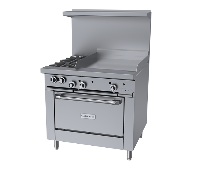 Garland Group - G36-2G24 G-Series 36" Combination Griddle/Open Burner Range