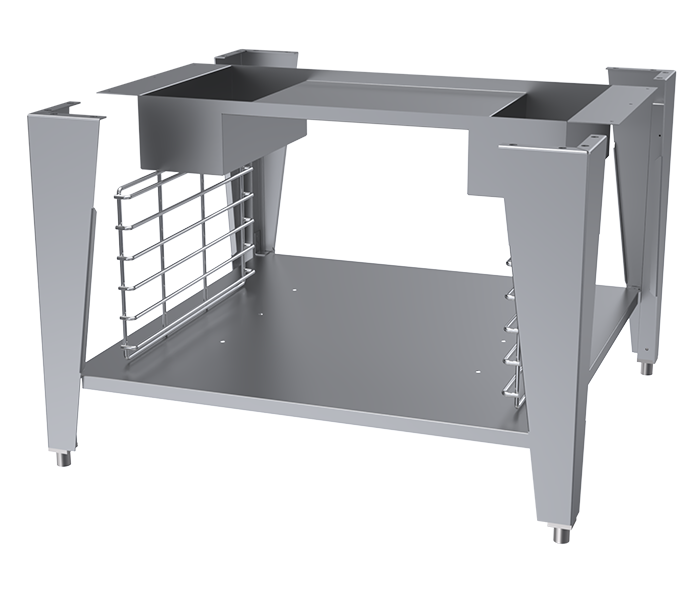 Open Storage Base with Rack Guides and Shelf
